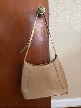 Tergan Genuine Leather Shoulder Bag Tan Camel Made in Turkey